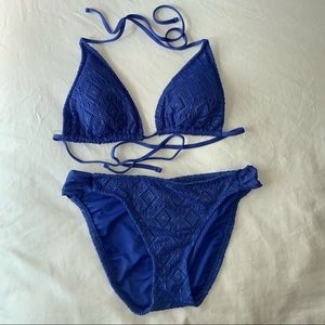 Mossimo periwinkle ikat knit bikini